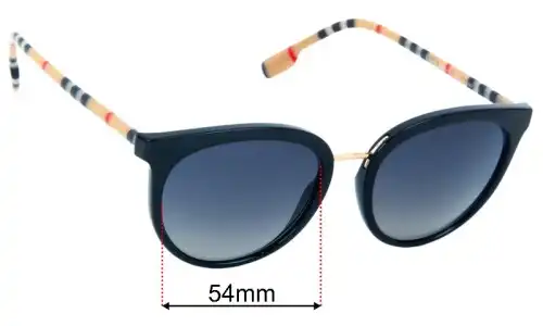 Burberry B 4316 Willow Lentes de Repuesto 54mm wide 