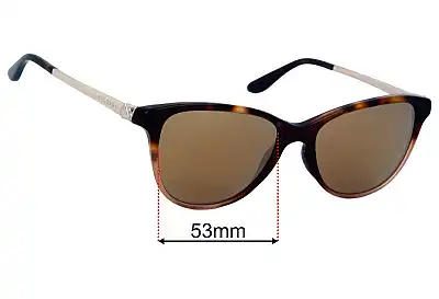Bvlgari 4108-B Replacement Lenses 53mm wide 