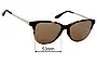 Sunglass Fix Replacement Lenses for Bvlgari 4108-B - 53mm Wide 