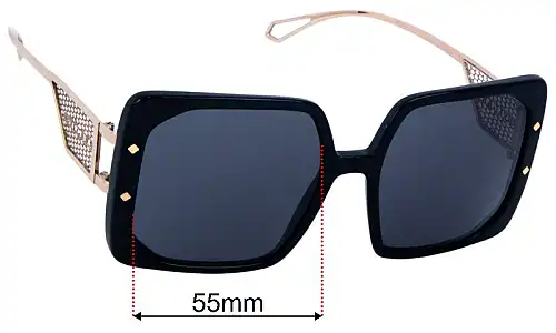 Bvlgari 8254 Replacement Lenses 55mm wide 