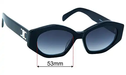 Celine CL 40238U Replacement Lenses 53mm wide 