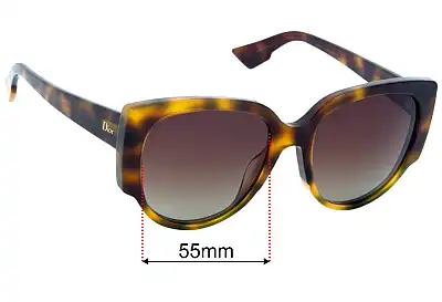 Christian Dior Night 1 Replacement Lenses 55mm wide 