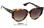 Christian Dior Night 1 Replacement Lenses 55mm wide 
