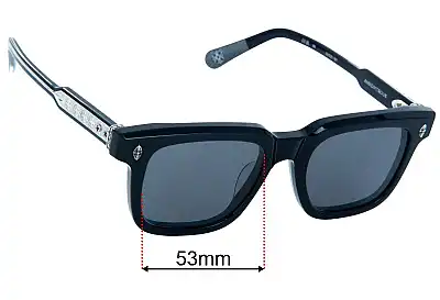 Chrome Hearts Ambidixtrous Replacement Lenses 53mm wide 