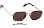 Sunglass Fix Replacement Lenses for David Beckham DB 1078/S - 53mm Wide 