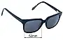 Sunglass Fix Lentes de Repuesto para Ellery Ellery 02 - 52mm Wide 