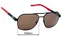 Sunglass Fix Ersatzgläser für Ferrari FZ 5003 - 60mm Wide 