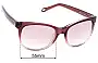 Sunglass Fix Ersatzgläser für Fossil FOS 3006S - 55mm Wide 