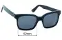 Sunglass Fix Replacement Lenses for Graz Graz J.R.G. 016-1 - 52mm Wide 