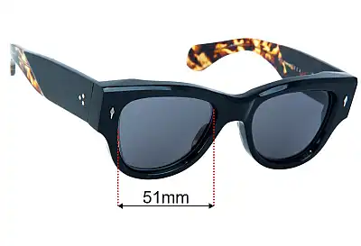 Jacques Marie Mage Chelsea Replacement Lenses 51mm wide 