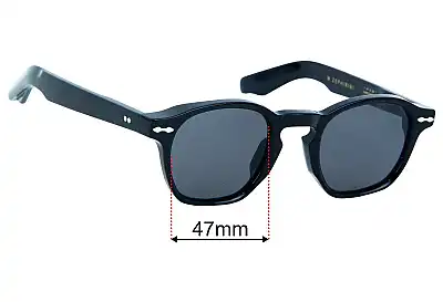 Jacques Marie Mage M Zephirini Replacement Lenses 47mm wide 