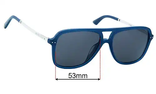 Jimmy Choo JC 3052U Replacement Lenses 55mm wide 