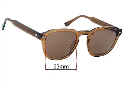 Jimmy Fairly  The Headlight L Replacement Lenses 53mm wide 