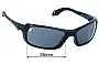 Sunglass Fix Lentes de Repuesto para Julbo Bivouak - 65mm Wide 
