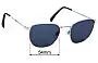 Sunglass Fix Replacement Lenses for Levi’s Levi Sun Rx 01 - 53mm Wide 
