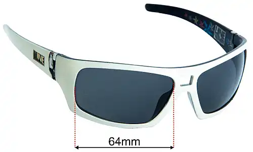 Liive Vision Lentes de Repuesto 64mm wide 