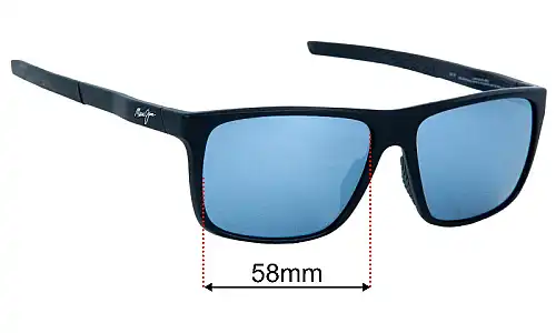 Maui Jim MJ0598S Lehopulu Replacement Lenses 58mm wide 
