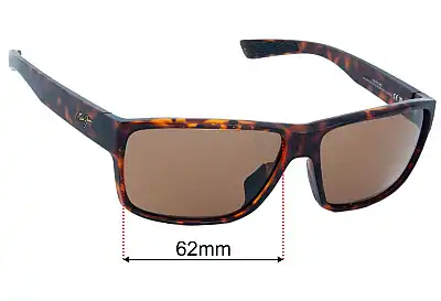 Maui Jim MJ661 Uila Replacement Lenses 62mm wide 