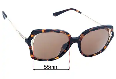 Michael Kors MK2153U INTERLAKEN Replacement Lenses 55mm wide 