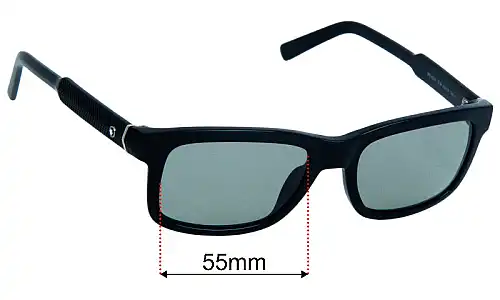 Montblanc MB 653S Replacement Lenses 55mm wide 