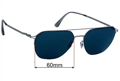 Mykita and Bernhard Willhelm Amos Replacement Lenses 60mm wide 