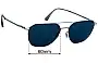 Sunglass Fix Verres de Remplacement pour Mykita and Bernhard Willhelm Amos - 60mm Wide 