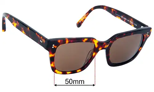 Ollie Quinn Huda Replacement Lenses 50mm wide 