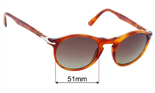 Persol 3204-S Replacement Lenses 51mm wide 