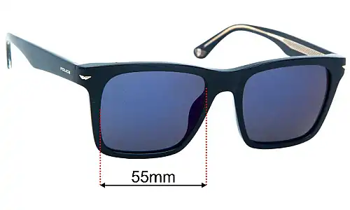 Police Champ SPLN35 Replacement Lenses 55mm wide 