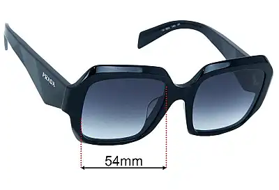 Prada SPR28Z Ersatzgläser 54mm wide 