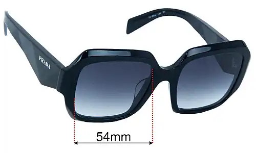Prada SPR28Z Replacement Lenses 54mm wide 