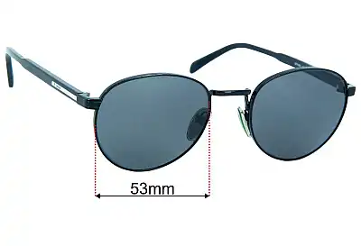 Prada SPR B51 Ersatzgläser 53mm wide 