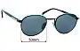 Prada SPR B51 Replacement Lenses 53mm wide 
