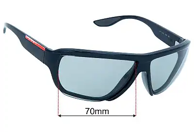 Prada SPS09V Ersatzgläser 70mm wide 