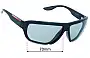 Prada SPS09V Replacement Lenses 70mm wide 