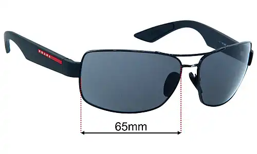 Sunglass Fix Replacement Lenses Prada SPS50Z - 65mm Wide 