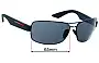  Sunglass Fix Lentes de Repuesto para Prada SPS50Z - 65mm Wide 