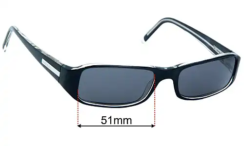 Prada VPR11E Replacement Lenses 51mm wide 