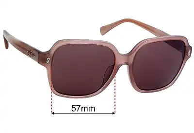 Ralph Lauren RA 5304U Lentes de Repuesto 57mm wide 