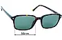 Sunglass Fix Lentes de Repuesto para Ray-Ban RB5431F Raimond - 56mm Wide 