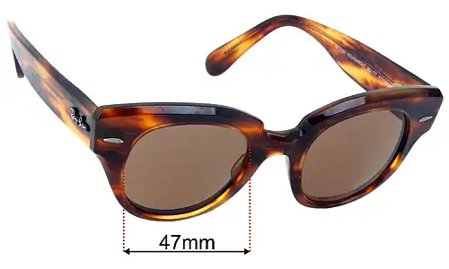 Ray-Ban RB2192 Roundabout Replacement Lenses 47mm wide 