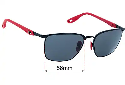 Ray-Ban RB3673-M Replacement Lenses 56mm wide 