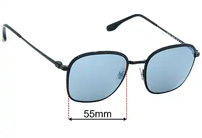 Replacement Lenses Ray Ban RB3720 55mm 