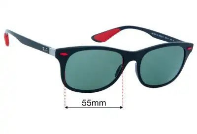 Ray-Ban RB4607-M Scuderia Ferrari Collection Replacement Lenses 55mm wide 