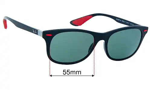 Ray-Ban RB4607-M Scuderia Ferrari Collection Replacement Lenses 55mm wide 