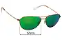 Sunglass Fix Replacement Lenses for Rio Ray Sarasota - 57mm Wide 