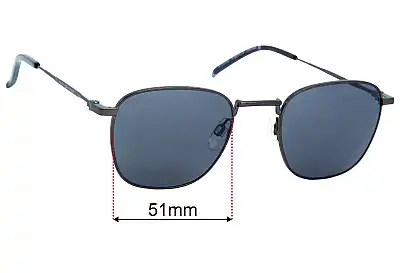 Tommy Hilfiger TH Sun Rx 49 Lentes de Repuesto 51mm wide 