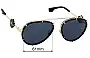 Sunglass Fix Replacement Lenses for Versace MOD 2232 - 61mm Wide 