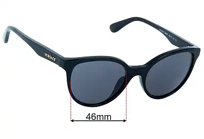 Sunglasses Replacement Lenses Versace VK4427U 46mm Wide 