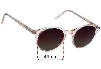 Ace and Tate Monty Lentes de Repuesto 49mm wide 